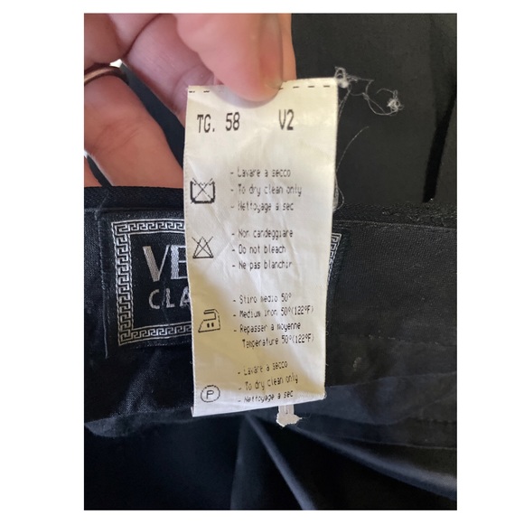 VERSACE Classic vintage black high waist pleated pants trousers - Picture 10 of 16